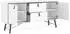 ebuy24 Rye Sideboard 150cm, 2 Türen, 2 Schubladen, Mattweiss (07-44249)