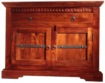 Massivmoebel24 Oxford Eckkommode Akazie massiv 107x54x80cm (09-330-620-00P8)