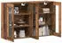 vidaXL Wandmontierte Schränke 2 Stück Altholz-Optik 69,5x34x90cm (3394581)