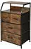 Costway Sideboard mit 4 Stoffschubladen & Metallrahmen, 60x39x96cm