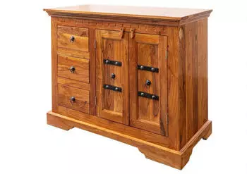 Massivmoebel24 Oxford Kommode Akazienholz massiv 106x50x85cm honig lackiert (09-330-611-4506)