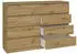 CdF Artisan Kommode 8 Schubladen, 138cm breit, Eiche (40x97x138cm)