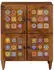 vidaXL Sideboard mit Tür Walnuss 60x33x75cm Massivholz Mango (4018250)