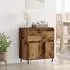 vidaXL Sideboard Altholz-Optik 60x35x70cm Verbundholz und Eisen (881723)