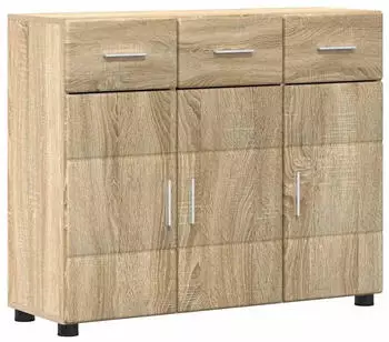 vidaXL Florin Sideboard Sonoma-Eiche 88,5x30,5x73cm Holzwerkstoff