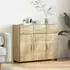 vidaXL Florin Sideboard Sonoma-Eiche 88,5x30,5x73cm Holzwerkstoff