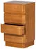 Woood Fejo Kommode MDF Braun, 4 Schubladen, 40x34x70cm
