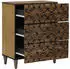 vidaXL Sideboard Braun 60x33,5x75cm (4018335)