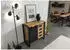 Massivmoebel24 Blackburn Kommode Massivholz Mango 90x45x90cm natur lackiert / Metall schwarz (09-330-728-1008)
