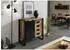 Massivmoebel24 Blackburn Kommode Massivholz Mango 90x45x90cm natur lackiert / Metall schwarz (09-330-728-1008)