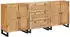 vidaXL Sideboard 3-tlg. Massivholz Mango Braun 180x33x75cm (3310059)