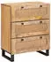 vidaXL Sideboard 3-tlg. Massivholz Mango Braun 180x33x75cm (3310059)