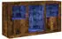 vidaXL Sideboard mit LED-Leuchten Räuchereiche 123x37x67cm (3209083)