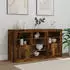 vidaXL Sideboard mit LED-Leuchten Räuchereiche 123x37x67cm (3209083)