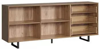 trendteam Sentra Sideboard Braun/Schwarz 183x75x40cm (224087092)