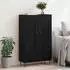 vidaXL Highboard Schwarz Eichen-Optik 69,5x31x115cm Holzwerkstoff (882570)