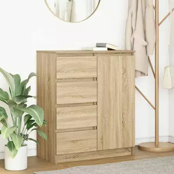 vidaXL Sideboard mit Schubladen Sonoma-Eiche 71x35x84cm Holzwerkstoff (861582)