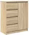vidaXL Sideboard mit Schubladen Sonoma-Eiche 71x35x84cm Holzwerkstoff (861582)