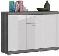 Scout Sideboard 3 T&uuml;ren, 1 Schublade Grau.