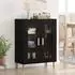 vidaXL Sideboard Schwarz Eichen-Optik 69,5x34x90cm Holzwerkstoff (880823)