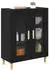 vidaXL Sideboard Schwarz Eichen-Optik 69,5x34x90cm Holzwerkstoff (880823)