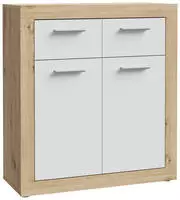 FORTE Kommode "Baccio" Breite 83 cm, H&ouml;he 92 cm mit 2 Schubk&auml;sten und 2 T&uuml;ren