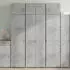 vidaXL Schrank Holzwerkstoff Betongrau 70x42,5x225cm (3281325)