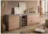 Massivmoebel24 Amsterdam #129 Sideboard Akazie 215x45x75cm beige lackiert (09-312-877-1029)