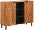 vidaXL Sideboard mit Regal Akazienbraun Massives Mangoholz 90x33,5x75cm (4017928)