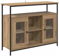vidaXL Sideboard Artisan-Eiche 100 x 35 x 80 cm Holzwerkstoff
