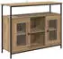 vidaXL Sideboard Artisan-Eiche 100x35x80cm Holzwerkstoff