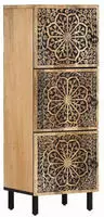 vidaXL Beistellschrank 40x33x110 cm Massivholz Mango