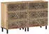 vidaXL Beistellschrank 2 Stk. Massivholz Mango 60x33x75cm