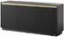 Masseno Maestro Sideboard 3 Türen 154x72x39cm Schwarz (ROYAL KOMODA K-154 CZARNY)