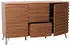 MCW Sideboard MCW-M49 3D-Design MDF/Metall 142x85x44cm Walnuss-Optik (MCW-M49)