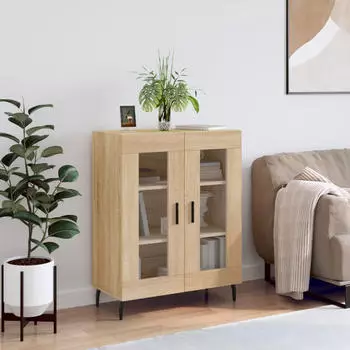 vidaXL Sideboard Holzwerkstoff Sonoma-Eiche 69,5x34x90cm