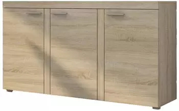 Masseno RITMO Sideboard 3 T&uuml;ren 149x40x82cm Sonoma Eiche (RUMBA SO22 3F)