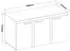 Masseno RITMO Sideboard 3 Türen 149x40x82cm Sonoma Eiche (RUMBA SO22 3F)