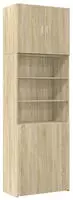 vidaXL Highboard Sonoma-Eiche 80x42,5x249 cm Holzwerkstoff