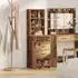 vidaXL Highboard mit Schubladen Altholz-Optik 40x41x135cm (865053)