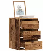 vidaXL Kommode Altholz-Optik 40x41x58 cm Holzwerkstoff