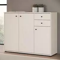 FORTE Kommode "Tempra, Kommode, 3 T&uuml;ren, 2 Schubk&auml;sten, viel Stauraum" B/H/T