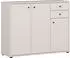 Forte Tempra 2 Kommode 3 Türen, 2 Schubkästen, 108,8x85,5x34,8cm, Sand (T2KK40-U60)