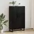 vidaXL Highboard Schwarz Eichen-Optik 69,5x31x115cm Holzwerkstoff (882588)