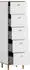 Schildmeyer Hilda Kommode 5 Schubladen, mattweiß/Artisaneiche, 40x141x40cm (701992)