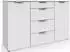 Wimex Level by fresh to go Kombikommode 2-türig, 4 Schubladen, Soft-Close, 135cm, weiß (89821367-0)