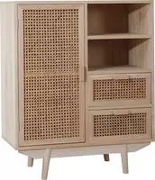 SalesFever Sideboard "Vejle Moderne Kommode mit Stil" Kommode mit Rattan- und...
