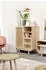SalesFever Vejle Sideboard Rattangeflecht, MDF/Paulowniaholz, Natur, 70x36cm (396315)