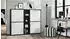 Vladon Cuba V3 Highboard 12 Fächer Schwarz matt/Weiß matt 130,5x105,5x35,5cm (50009185)