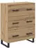 vidaXL Sideboard Artisan-Eiche 69,5x34x90cm Verbundholz Eisenbeine (881523)